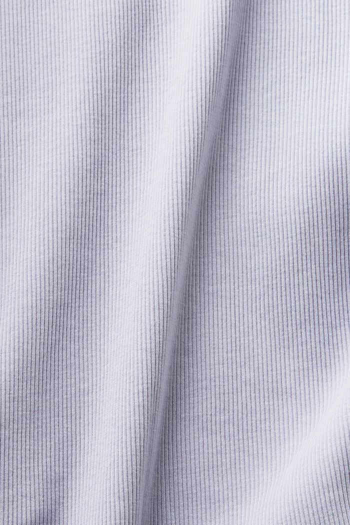 Bawełniana koszulka typu bokserka z nadrukiem, LIGHT BLUE LAVENDER, detail image number 5