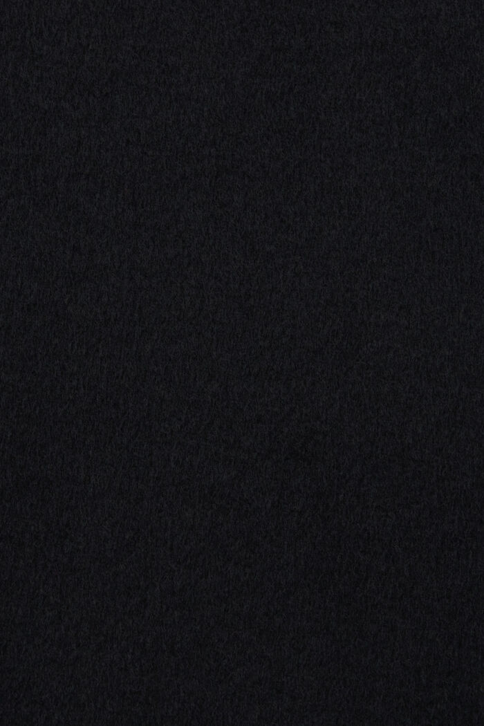 Dwurzędowy płaszcz z mieszanki wełnianej, BLACK, detail image number 5