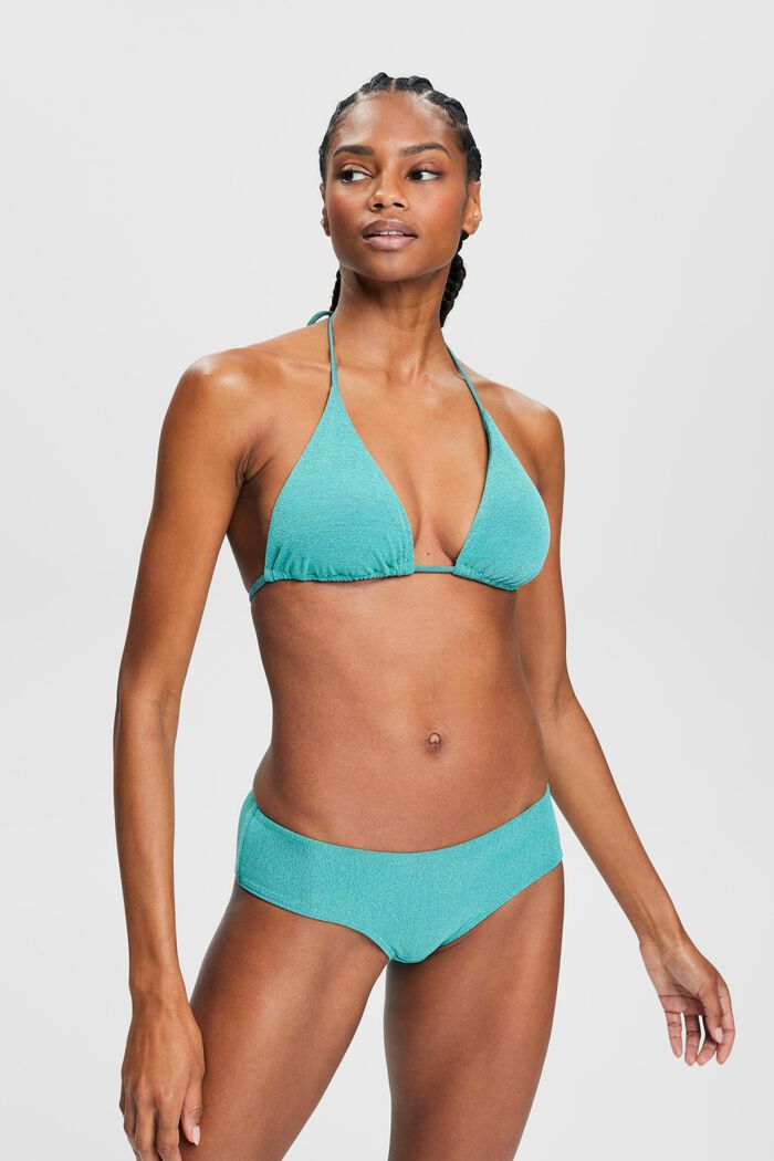 Figi bikini w dwóch odcieniach, AQUA GREEN, detail image number 0