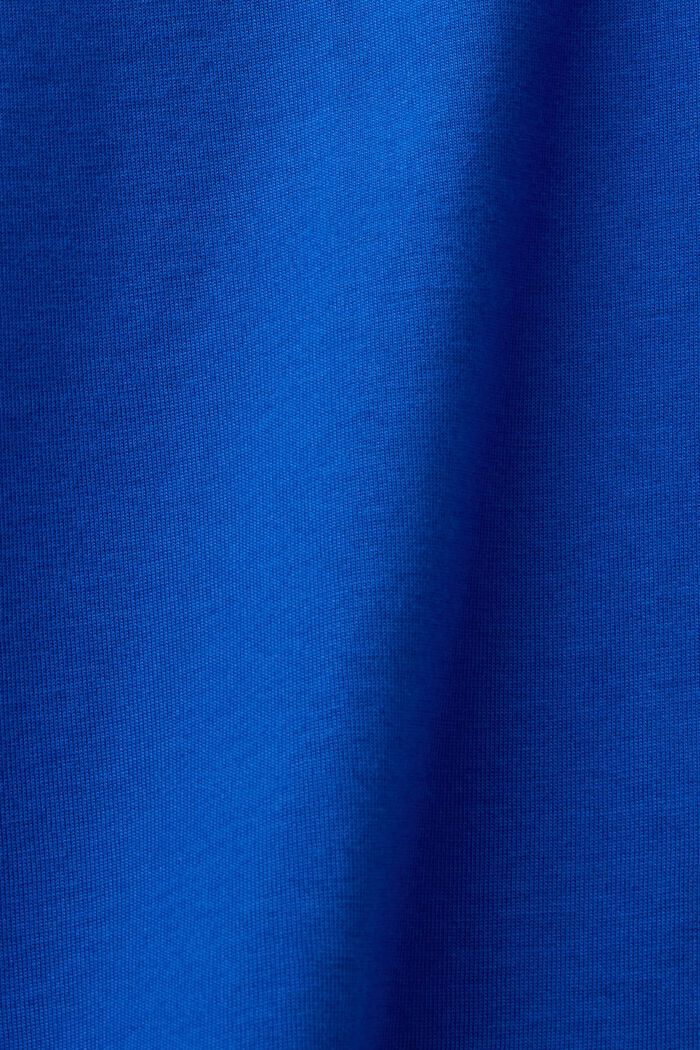 T-shirt z okrągłym dekoltem z bawełny pima, BRIGHT BLUE, detail image number 5
