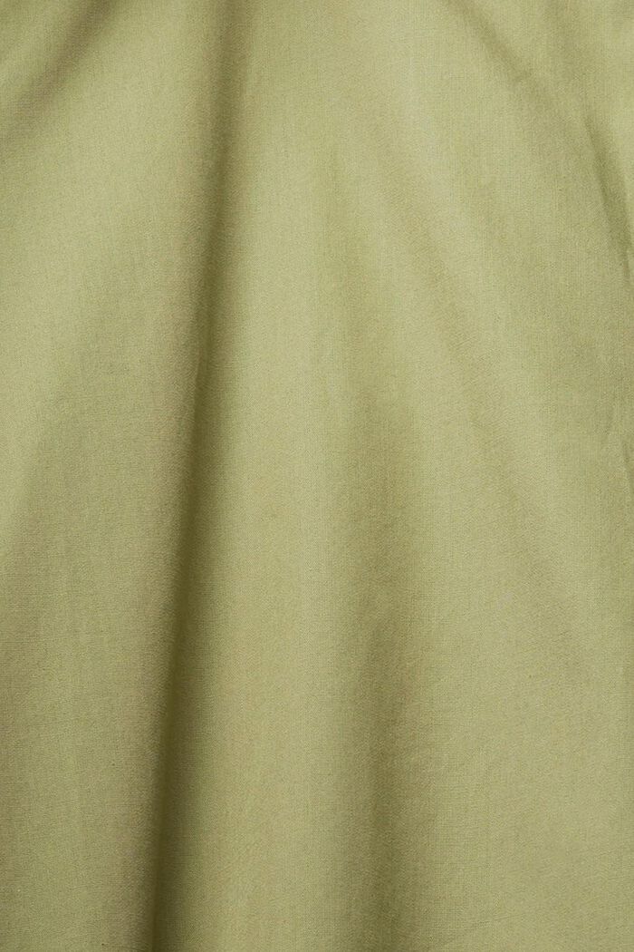 Sukienka o linii A z bawełny organicznej, LIGHT KHAKI, detail image number 5
