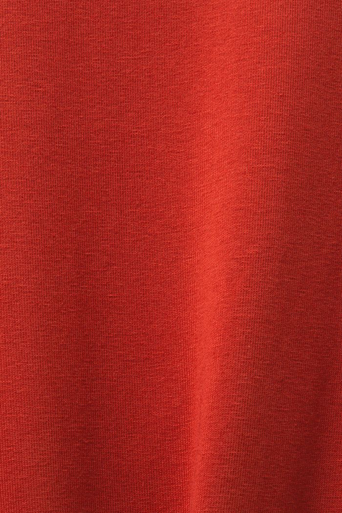 Sukienka mini z jerseyu, TERRACOTTA, detail image number 5