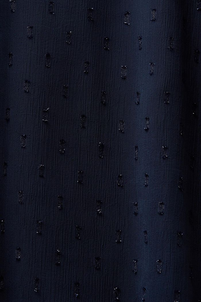Szyfonowa sukienka mini w błyszczące kropeczki, NAVY, detail image number 5