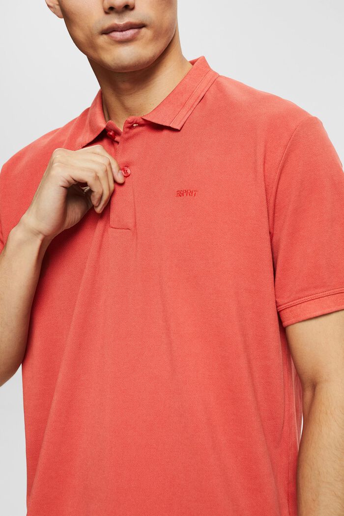 Koszulka polo, 100% bawełny organicznej, RED ORANGE, detail image number 1