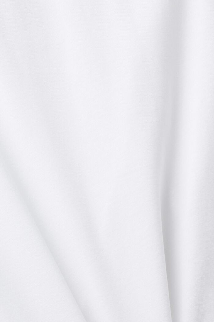 Dżersejowy T-shirt z aplikacją, NEW WHITE, detail image number 4