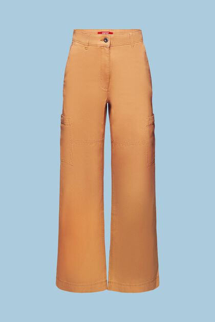 Spodnie bojówki z szerokimi nogawkami