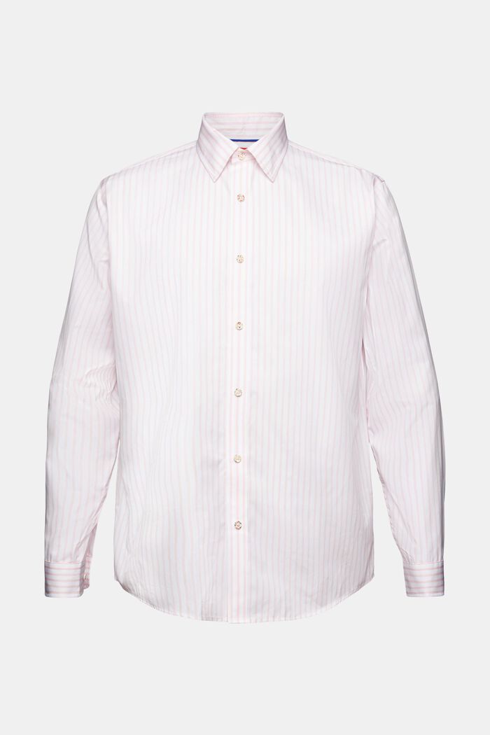 Koszula z paski z popeliny bawełnianej, PASTEL PINK, detail image number 6