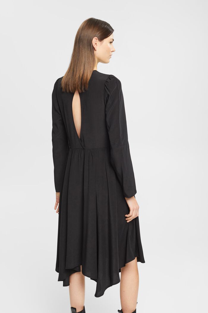 Sukienka midi z długim rękawem, BLACK, detail image number 3
