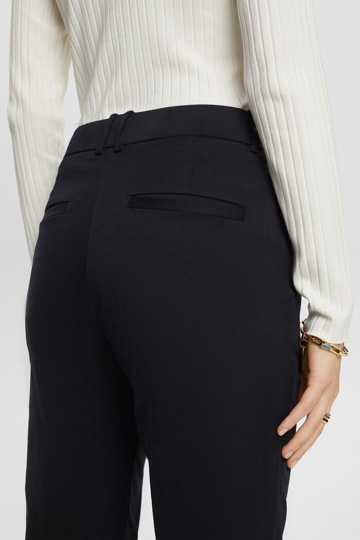 Spodnie slim fit z wysokim stanem, BLACK, detail image number 2