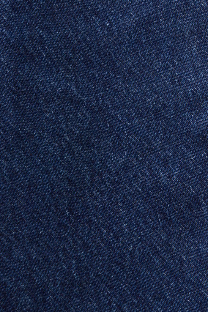 Dżinsy z prostymi nogawkami i wysokim stanem, BLUE DARK WASHED, detail image number 4