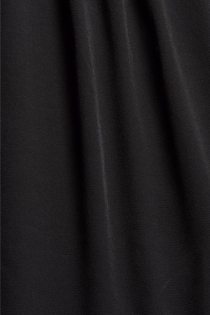 Bluzka z pliskami i LENZING™ ECOVERO™, BLACK, detail image number 4