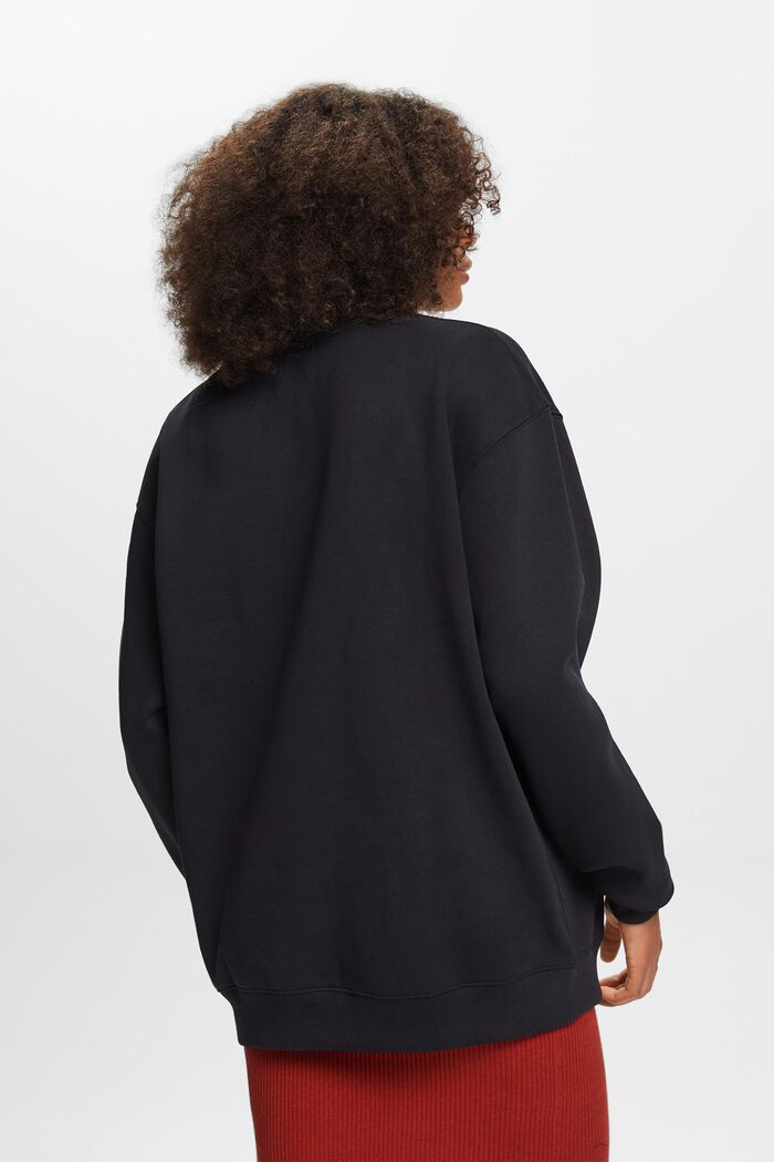Bluza z mieszanki bawełnianej, BLACK, detail image number 3