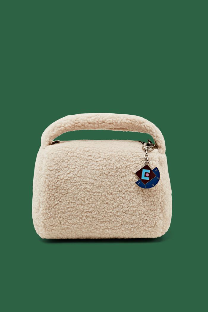 Mała torebka ze sztucznego futerka, SAND, detail image number 0