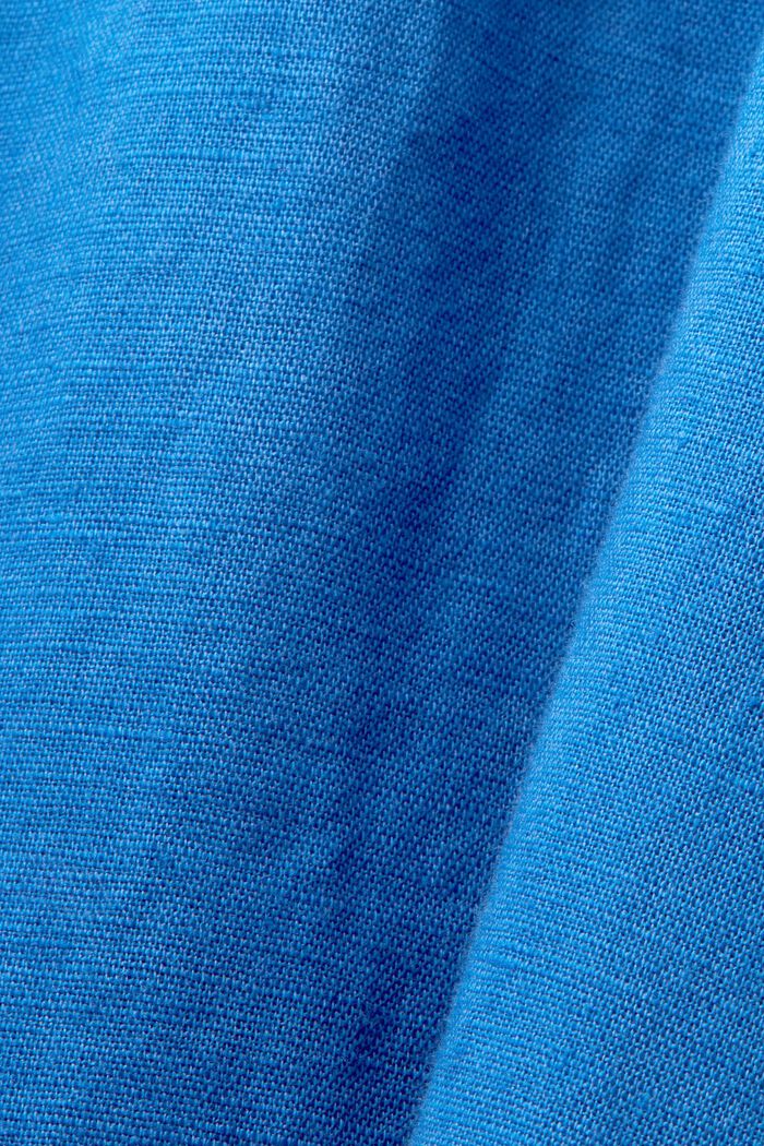 Sukienka mini, mieszanka bawełny i lnu, BRIGHT BLUE, detail image number 5