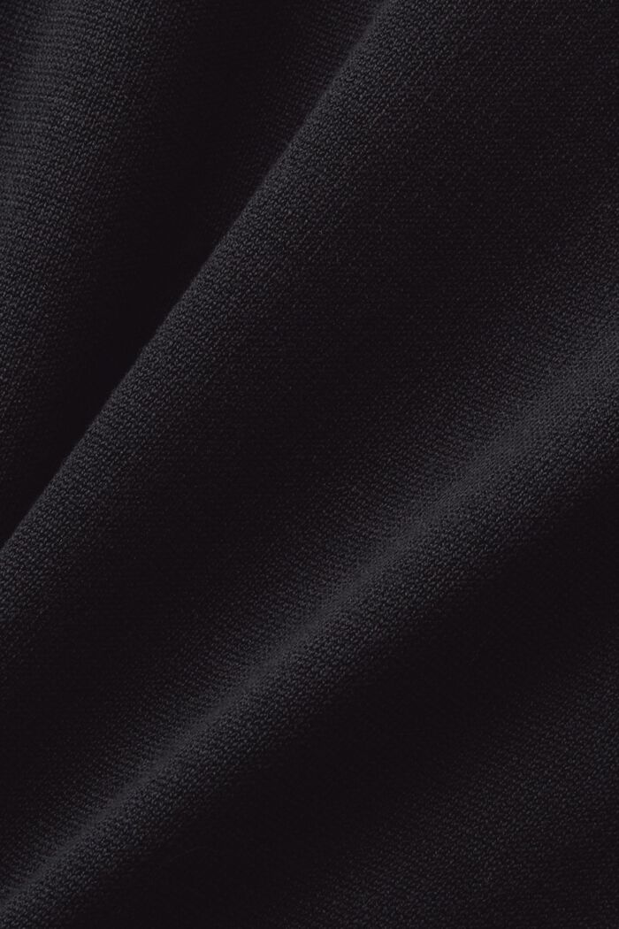 Dzianinowa sukienka midi z półgolfem, BLACK, detail image number 3
