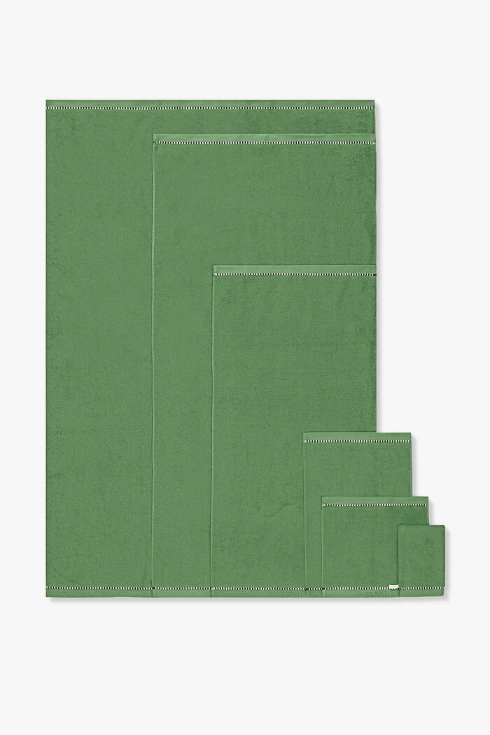 Z TENCELEM™: seria jednokolorowych ręczników z froty, MOSS GREEN, detail image number 0
