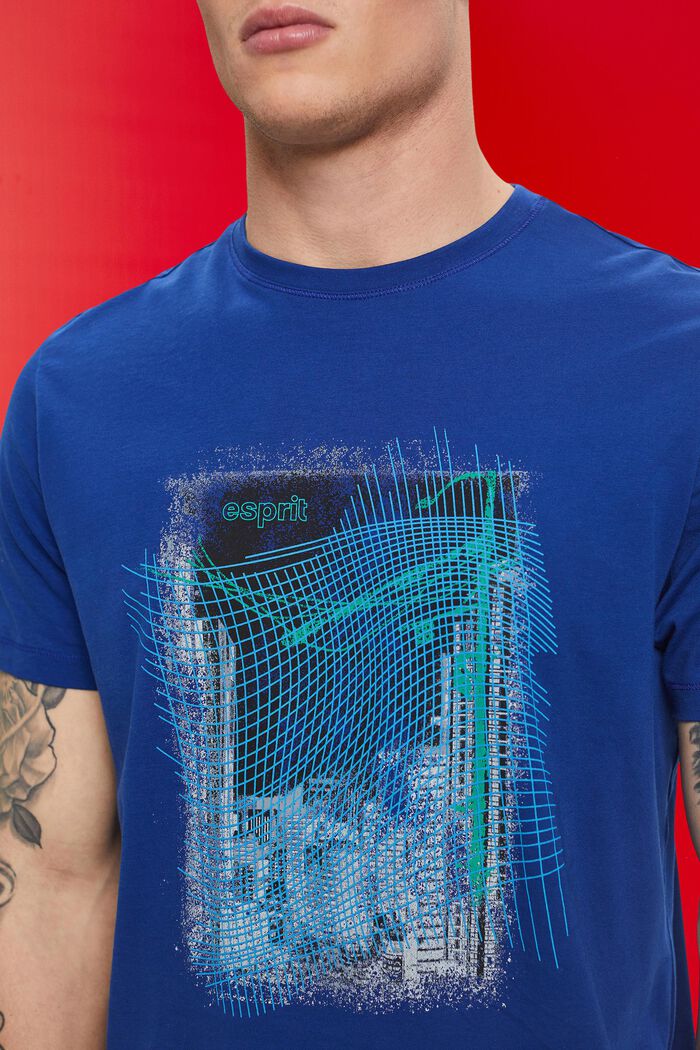 T-shirt ze zrównoważonej bawełny z nadrukiem, INK, detail image number 2
