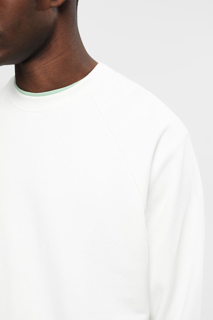 Bawełniana bluza o fasonie relaxed fit, OFF WHITE, detail image number 2