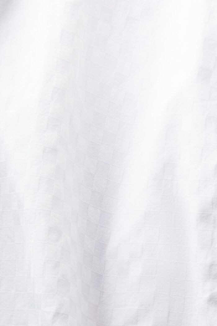 Żakardowa koszula z bawełny, WHITE, detail image number 5