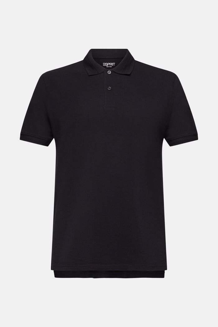 Koszulka polo z bawełny pima, BLACK, detail image number 6