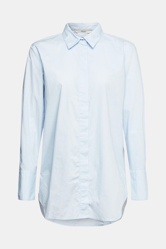 Bluzka koszulowa oversize, LIGHT BLUE, detail image number 8