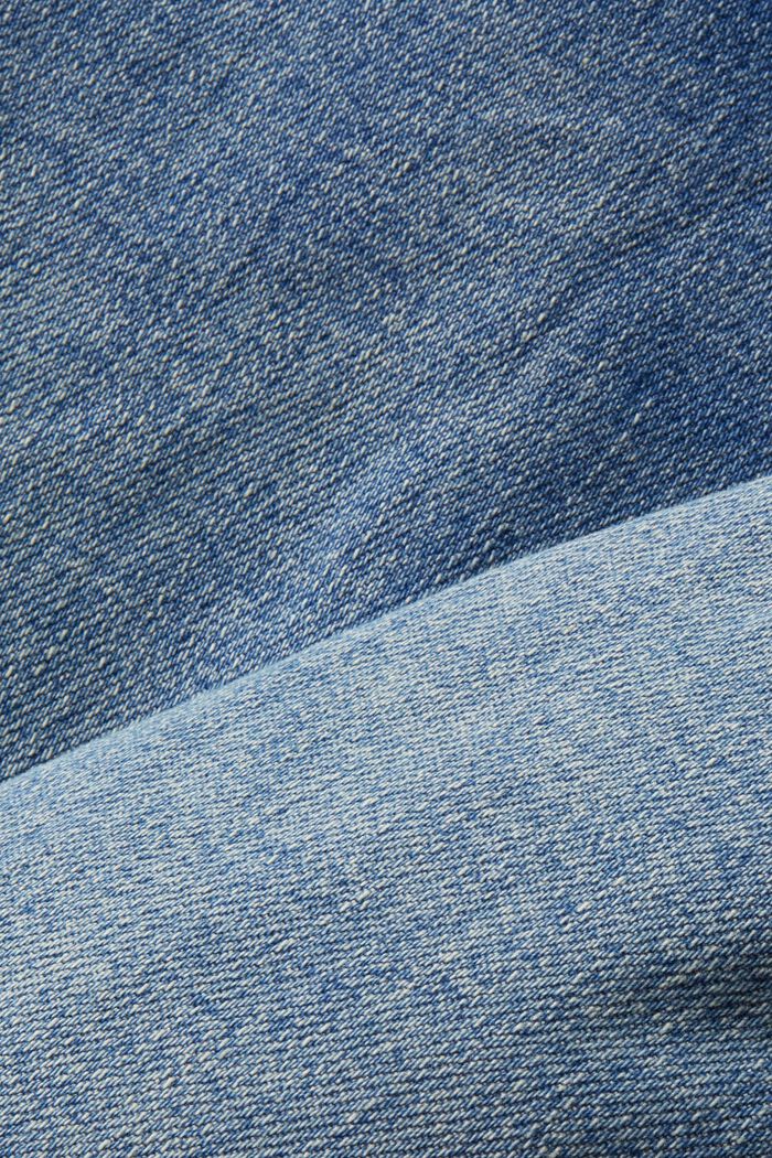 Skrócone, rozszerzane dżinsy z niskim stanem, BLUE MEDIUM WASHED, detail image number 5