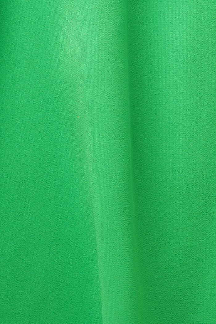 Bluzka bez rękawów z szyfonowej krepy, CITRUS GREEN, detail image number 5