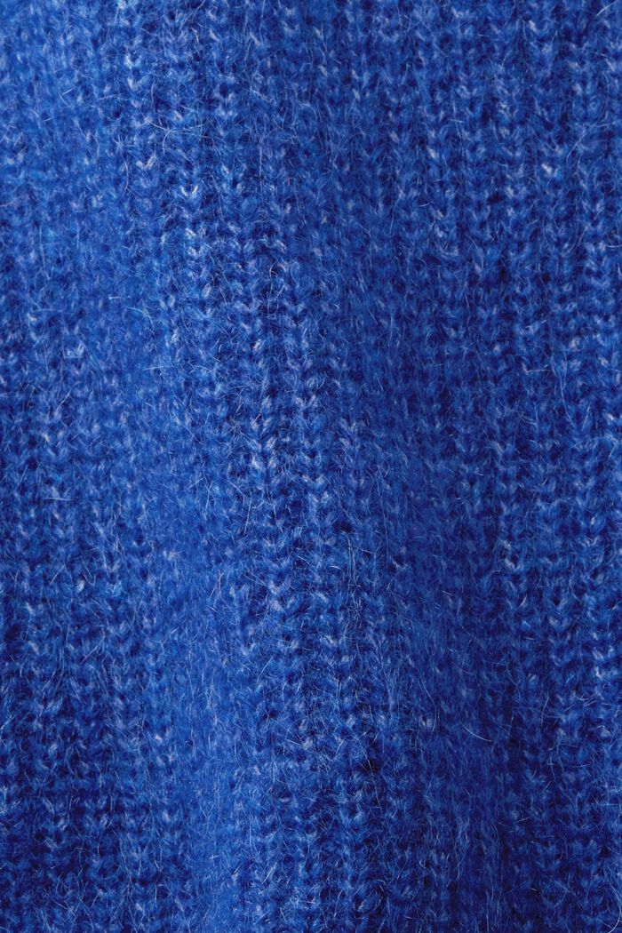 Ponczo z półgolfem z niezapinanymi bokami, BRIGHT BLUE, detail image number 5