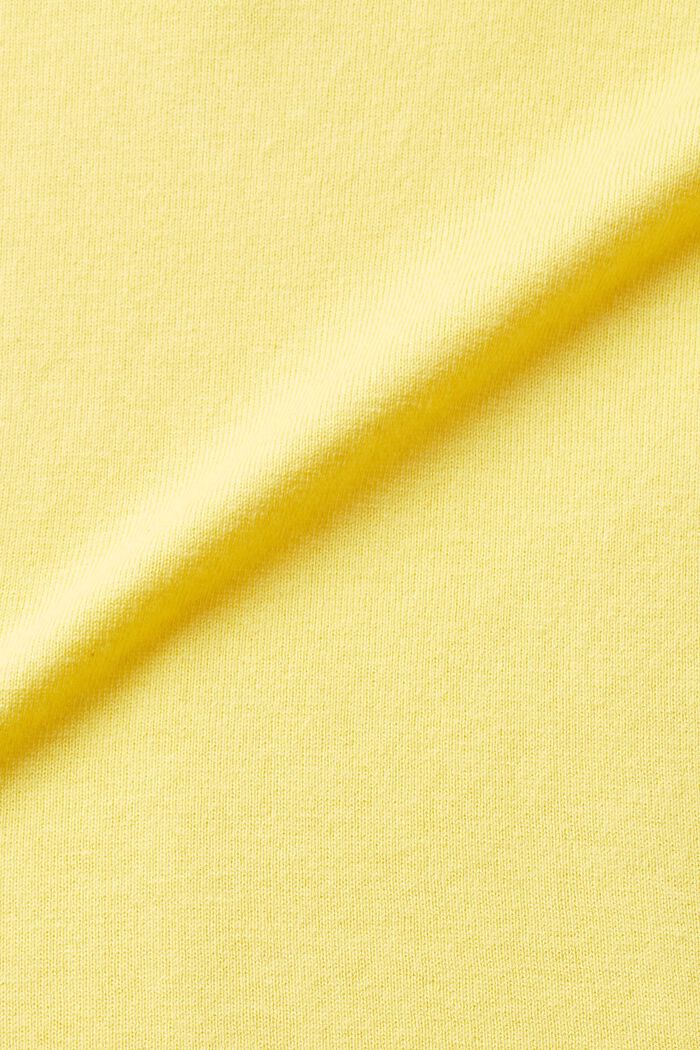 Sweter z dekoltem w serek, LIGHT YELLOW, detail image number 5