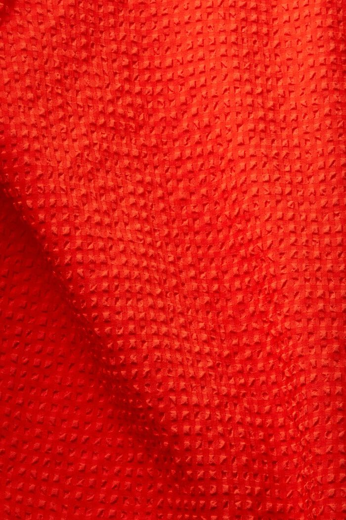 Bluzka z kory z bufiastymi rękawami, ORANGE RED, detail image number 4