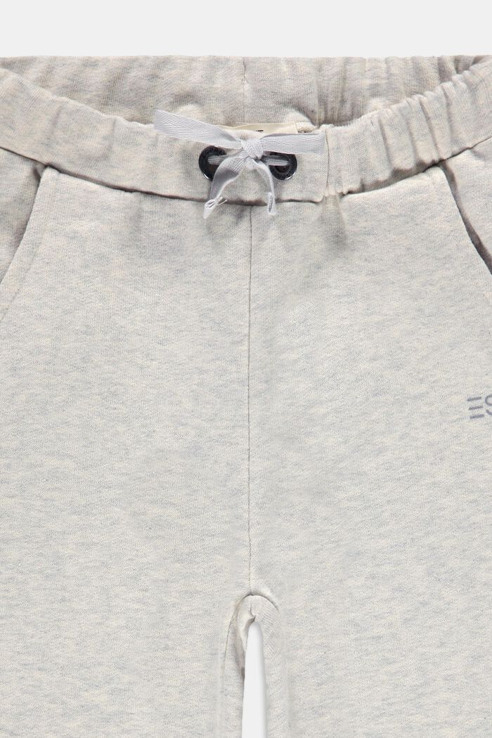 Melanżowe spodnie dresowe, 100% bawełny, SILVER, detail image number 2