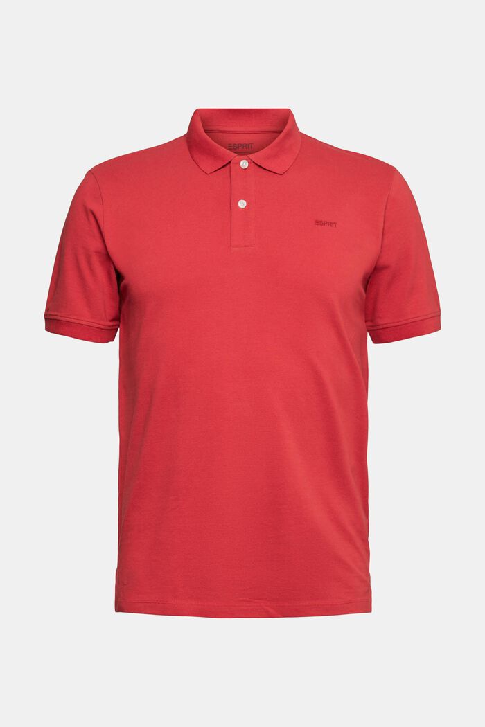 Koszulka polo z piki bawełnianej, BERRY RED, detail image number 2