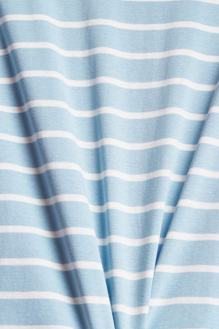 Koszulka w paski, 100% bawełny organicznej, GREY BLUE, detail image number 4