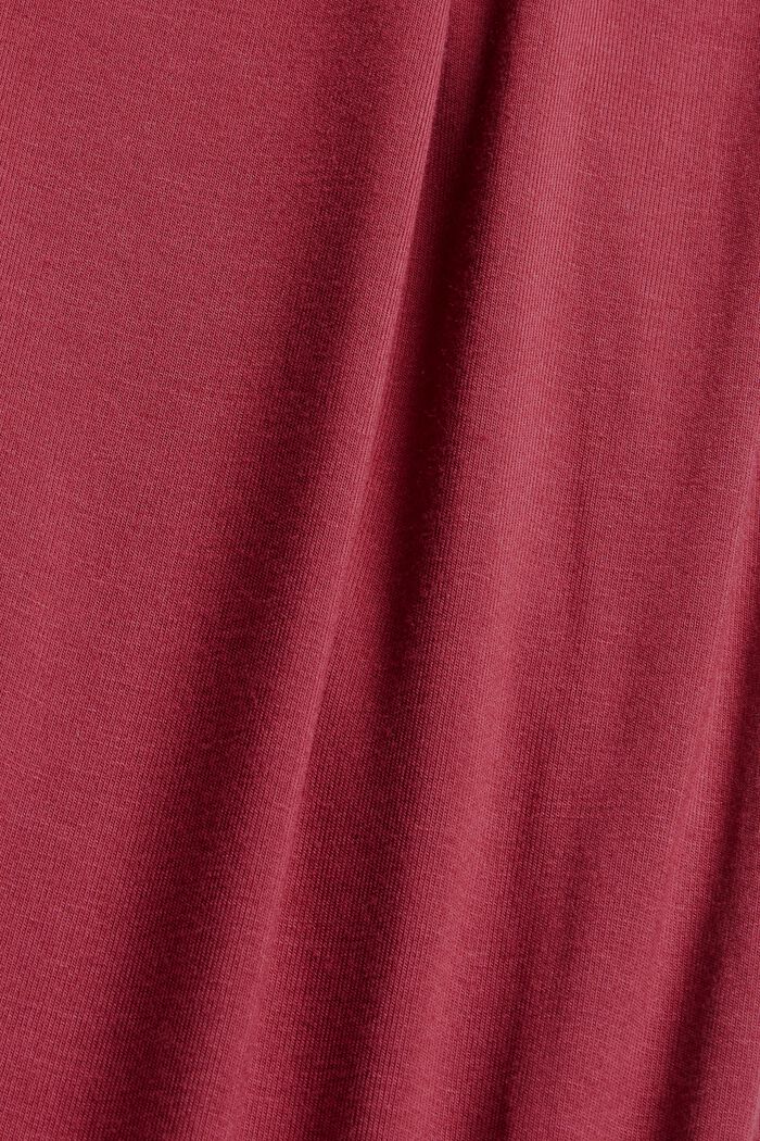 Jerseyowa koszula nocna z LENZING™ ECOVERO™, DARK RED, detail image number 4