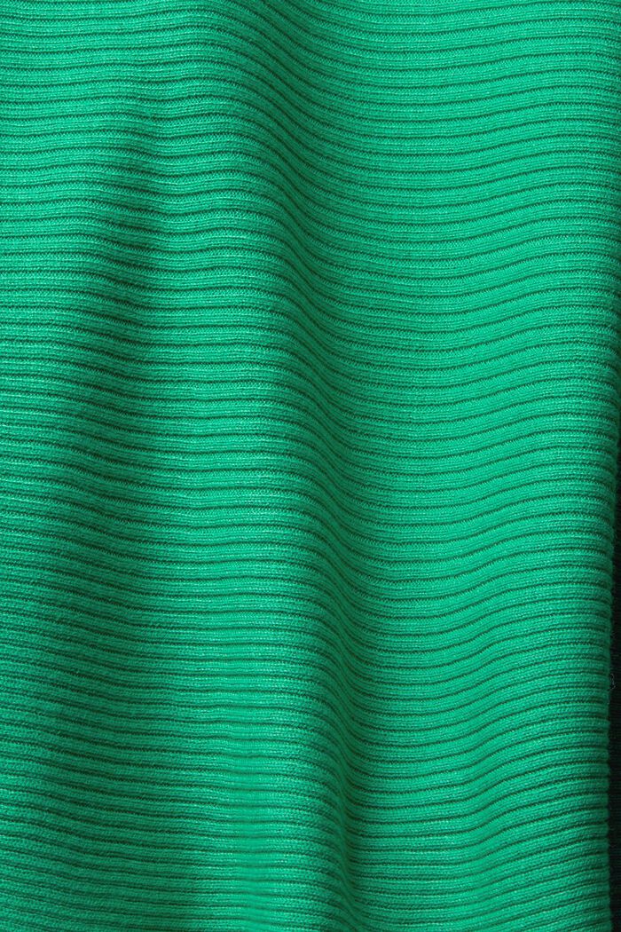 Prążkowana bluza z kapturem z materiału pochodzącego z recyklingu, LIGHT GREEN, detail image number 4
