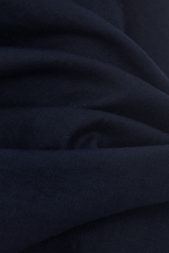Len: bluzka z tasiemkami, NAVY, detail image number 4