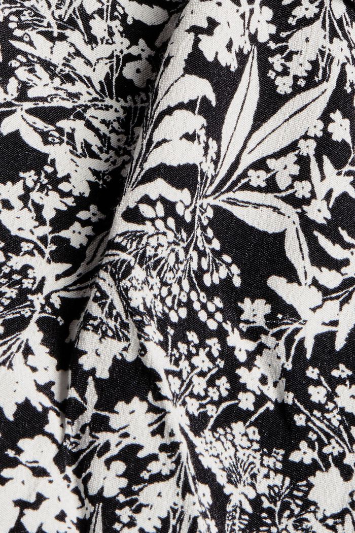 Spódnica mini z wiskozy LENZING™ ECOVERO™, BLACK, detail image number 4