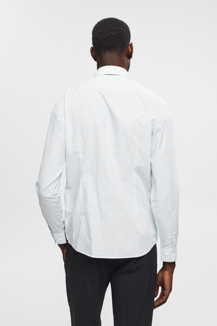 Wzorzysta koszula bawełniana, fason slim fit, WHITE, detail image number 3