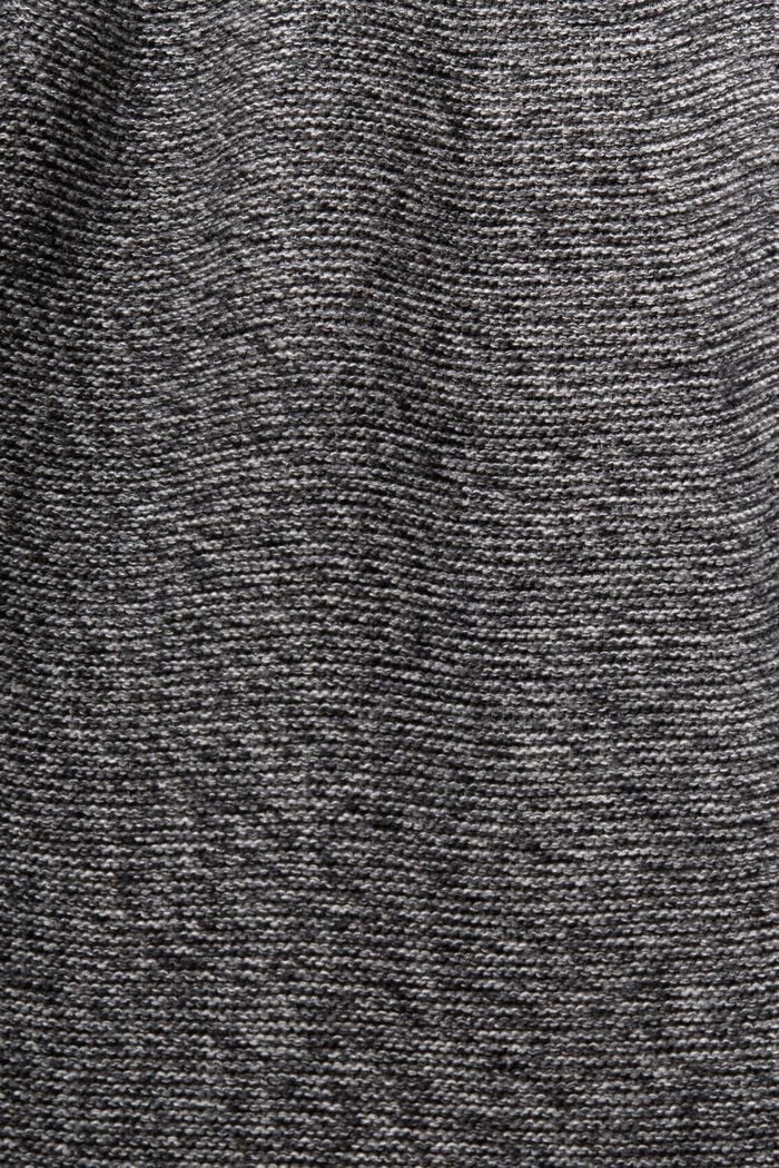 Sweter z melanżowej dzianiny, BLACK, detail image number 5