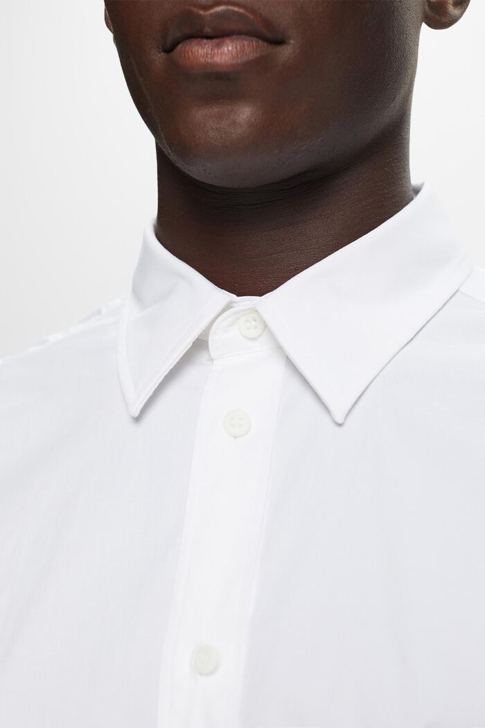 Koszula z przypinanym kołnierzykiem, WHITE, detail image number 3