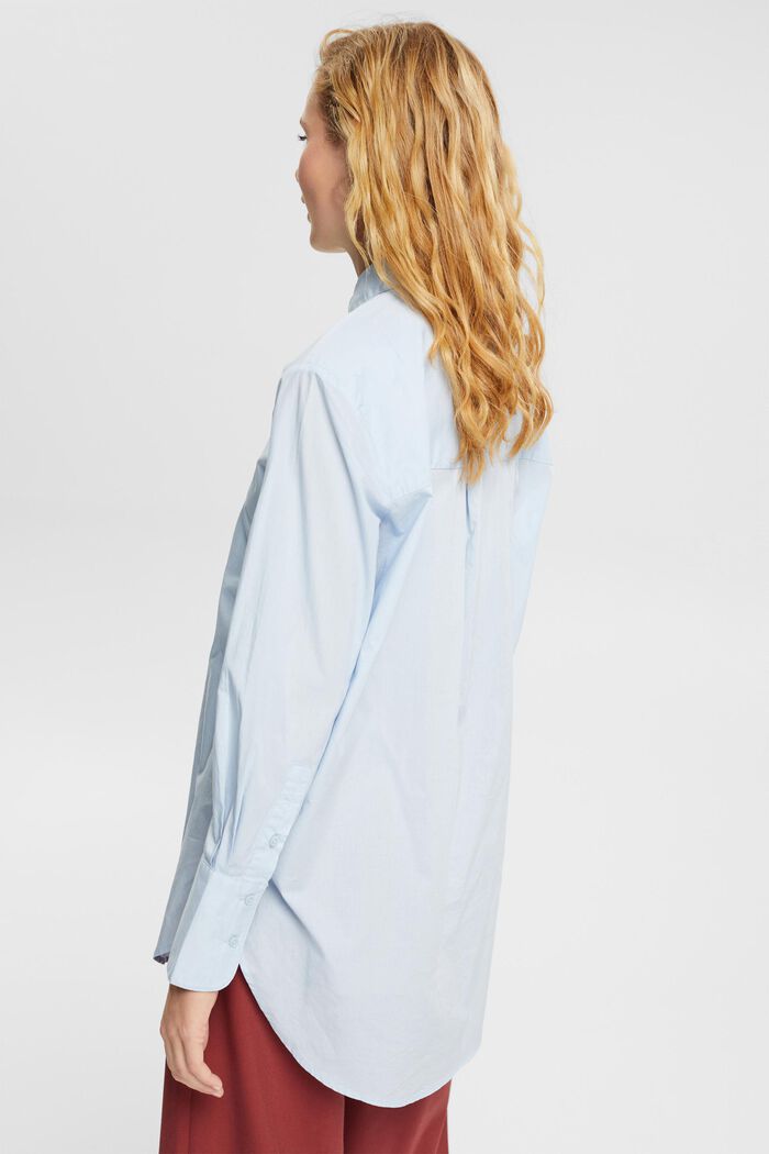 Bluzka koszulowa oversize, LIGHT BLUE, detail image number 3