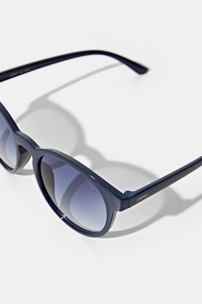 Okrągłe okulary przeciwsłoneczne w stylu retro, NAVY BLUE, detail image number 1