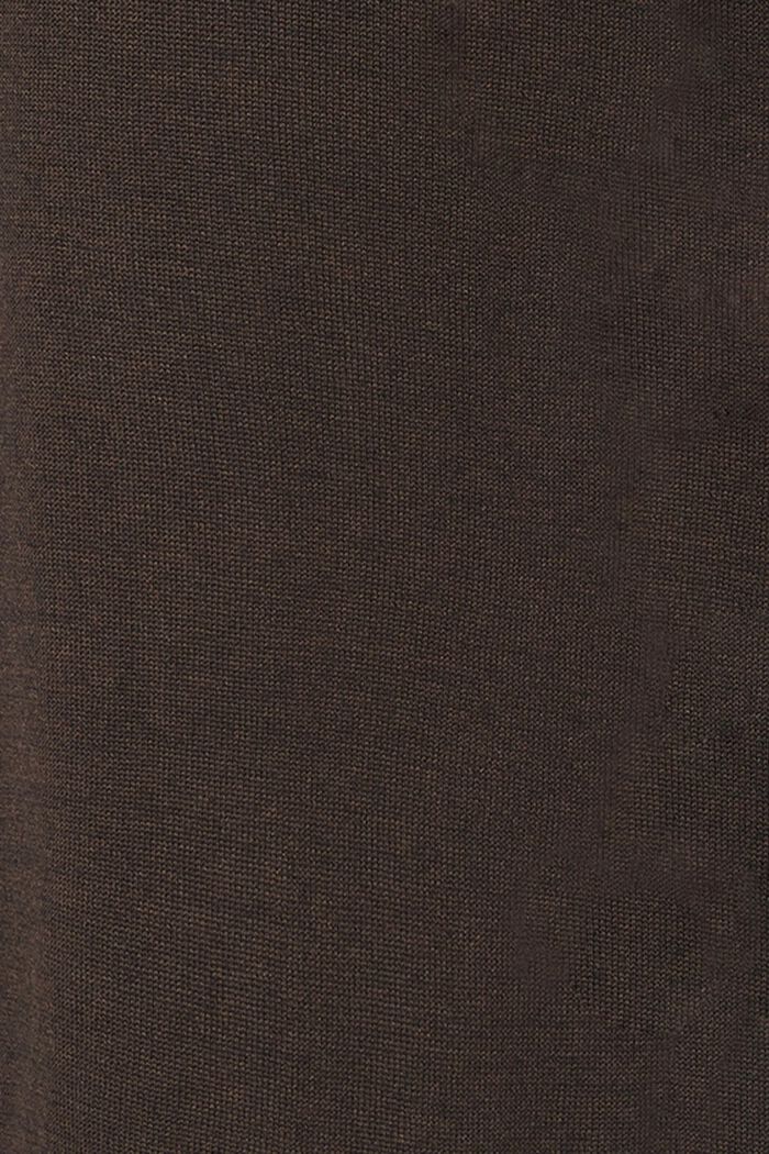 Dzianinowa sukienka z mieszanki z bawełną ekologiczną, COFFEE, detail image number 3