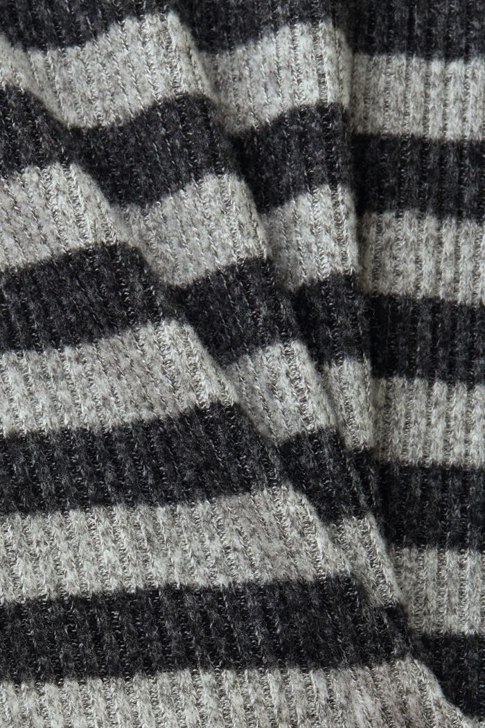 Sweter w paski, BLACK, detail image number 5