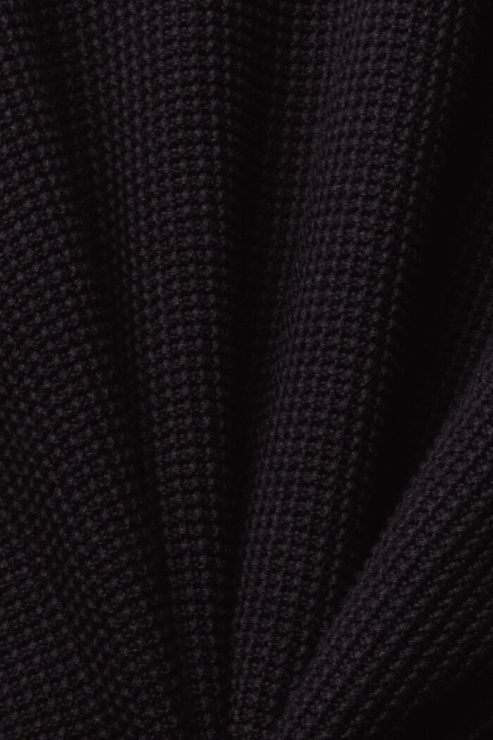 Sweter z czystej bawełny, BLACK, detail image number 1