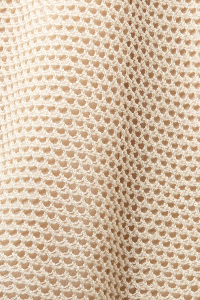 Ołówkowa spódnica midi z siateczki, SAND, detail image number 5