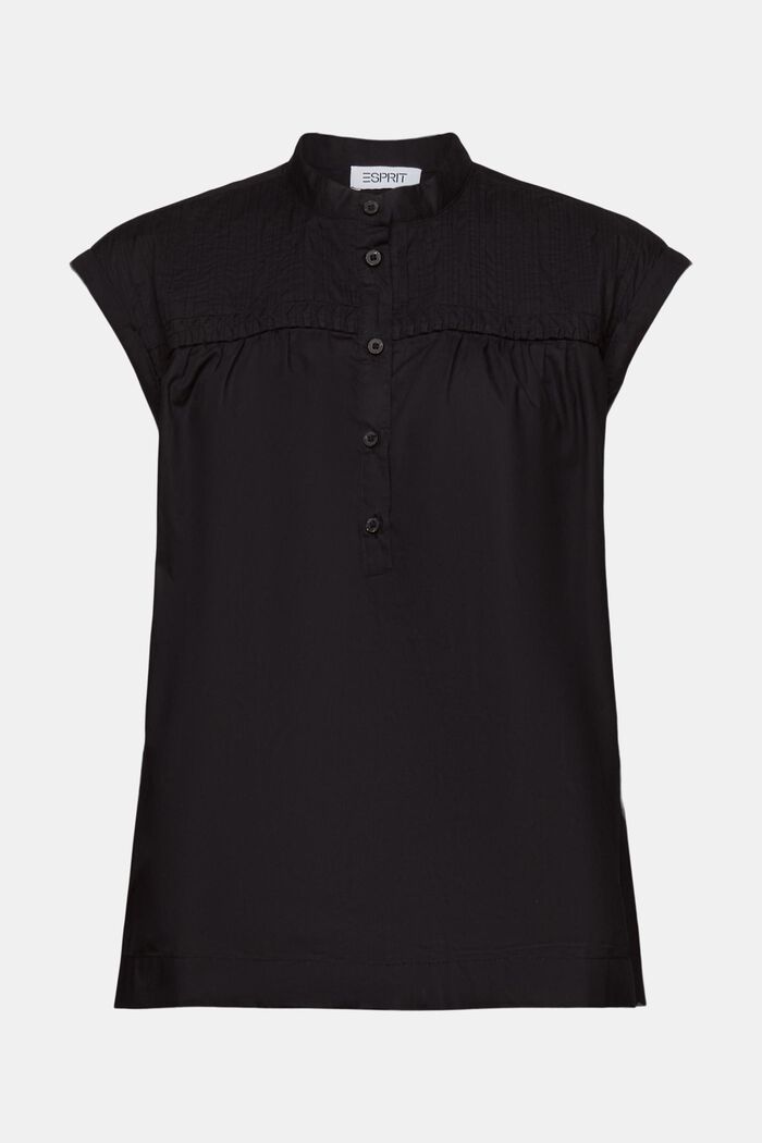 Bawełniana bluzka bez rękawów, BLACK, detail image number 5