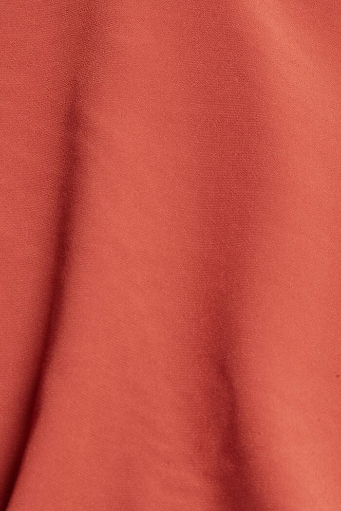 Bluzkowy top z dekoltem carmen, TERRACOTTA, detail image number 4