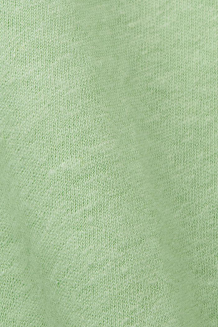 PLUS SIZE T-shirt z mieszanki lnu i bawełny, CITRUS GREEN, detail image number 1