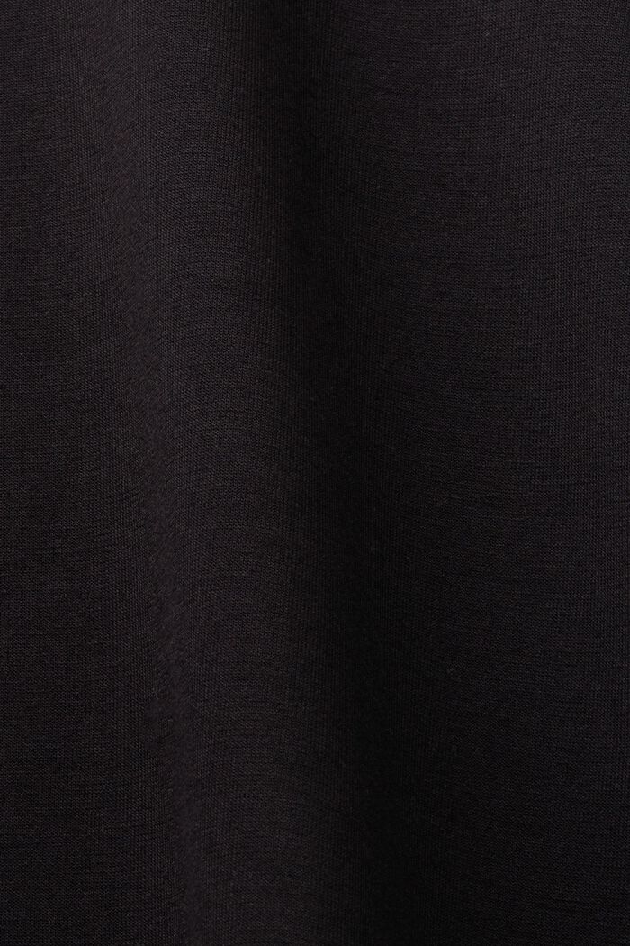 Luźna koszulka z długim rękawem, BLACK, detail image number 5